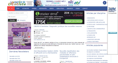 Desktop Screenshot of lecourrierdudentiste.com